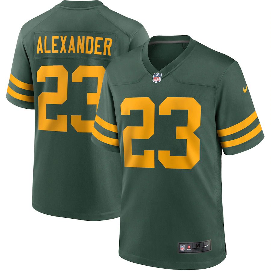 Men Green Bay Packers #23 Jaire Alexander Nike Green Game Alternate Player NFL Jersey